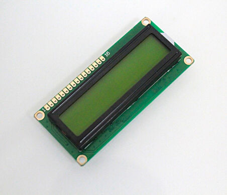 SDCB1602‑09 16x2 Karakter LCD Ekran Yeşil STN Modül Arka Işıksız 5V