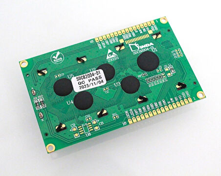 SDCB2004-01 20x4 Karakter LCD Ekran STN Yeşil Panel HD44780 5V Modül