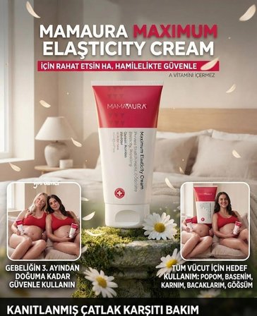 Maximum Elasticity Cream 150 ml - Hamilelik Dönemi Çatlak Karşıtı ve Kaşıntı Giderici Özel Bakım Kremi