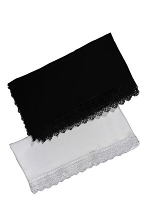 Enba Şifon İğne Oyalı Şal Namaz ve Mevlüt Örtüsü 60x150 cm 2 Adet Tek Fiyat