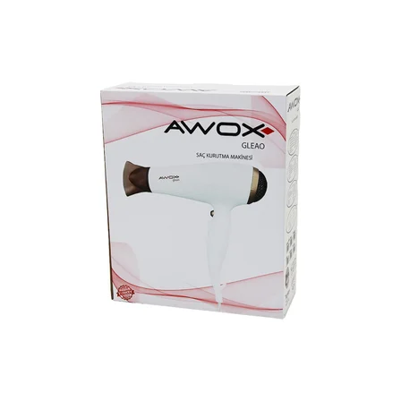 AWOX GLEAO BEYAZ SAÇ KURUTMA - FÖN MAKİNESİ SOĞUK ÜFLEME 2 KADEME FAN - 3 KADEME SICAKLIK 1700-2000W (4887) -MİRAYLİFE