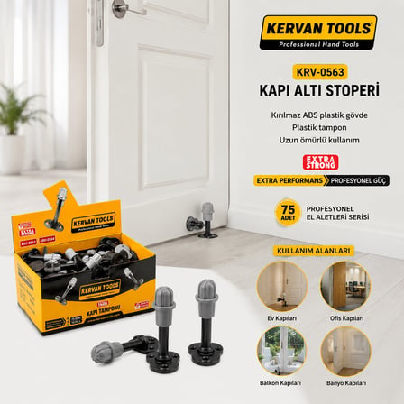 75 ADET KAPI ALTI STOPERİ - TAMPON PLASTİK (4887) -MİRAYLİFE