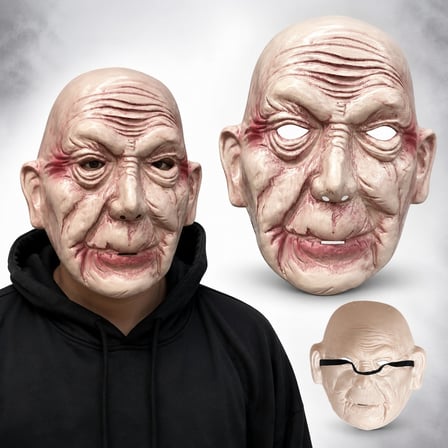 Korkunç Yaşlı Adam Gerçekçi İhtiyar Maske (4887) -MİRAYLİFE