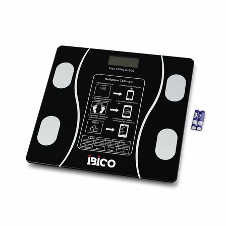 BLUETOOTH - VÜCUT ANALİZLİ DİJİTAL BASKÜL TERAZİ TARTI 180KG/50G YAĞ - SU - KAS ORAN - BMI İ11-023 (4887) -MİRAYLİFE