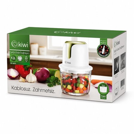 USB TO TYPE-C ŞARJLI MİNİ 3 BIÇAKLI GOLD BLENDER RONDO GIDA DOĞRAYICI 1.2LT=MİKA KRİSTAL HAZNE KC-8221 (4887) -MİRAYLİFE