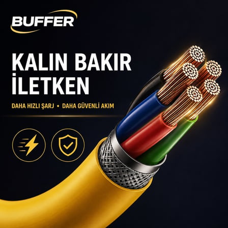 4&amp;apos;ü 1 Arada Esnek Spiral Hızlı Şarj Kablosu, Araç İçi Yaylı Kablo, Type-C ve Lightning Uyumlu Çoklu Şarj Kablosu (4887) -MİRAYLİFE