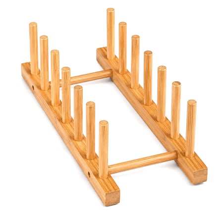 2PCS BAMBU - AHŞAP TEZGAH ÜSTÜ TABAKLIK - BULAŞIKLIK (4887) -MİRAYLİFE