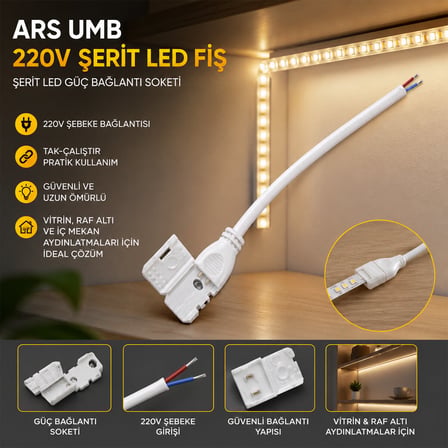50 ADET 220 V ŞERİT LED FİŞ UMB (4887) -MİRAYLİFE