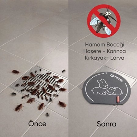 Tavşan Desenli Gider Koku Önleyici Silikon Mat – Böcek ve Kötü Koku Engelleyici Lavabo Gider Kapağı (4887) -MİRAYLİFE