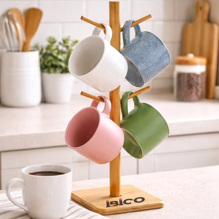 MİX ALTLIK =YUVARLAK - KARE BARDAK - FİNCAN ASACAK BAMBU - AHŞAP 35CM (4887) -MİRAYLİFE