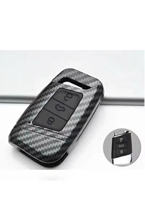 Passat B8 - Ateca Ve Süper B Karbon Anahtar Koruma Kılıfı Anahtarsız Çalıştırmaya Uygundur