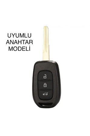 Renault Clio 5 Megane 4 Dacia Duster Uyumlu Anahtar Koruma Kılıfı 2.resime Bakınız