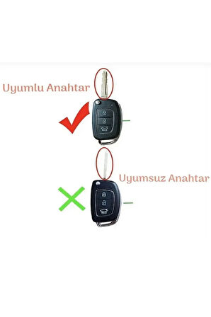 Hyundai Bayon I10 I20 Ix35 Elantra Tucson Anahtar Kılıfı 2. Ve 3.resime Bakınız Kırmızı/gold
