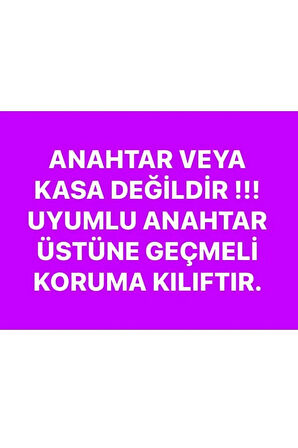 Citröen C3 C4 C5 Aircross Silikon Anahtar Koruma Kılıfı Far Tuşlu 2.resime Bakınız