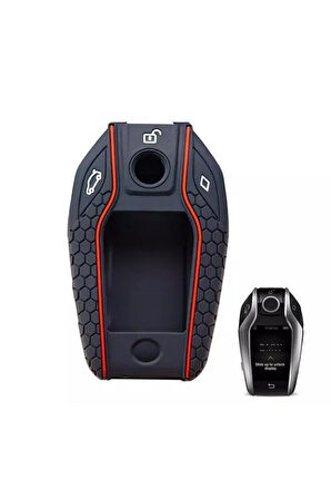 Bmw 5 Serisi 7 Serisi X3 X4 X5 X7 I8 Anahtar Koruma Kılıfı Siyah Not Cam Yeri Açıktır