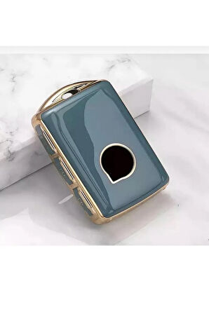 Volvo Xc40 Xc90 Xc70 S60 S80 S90 C30 V70 V90 Anahtar Koruma Kılıfı Gri Gold