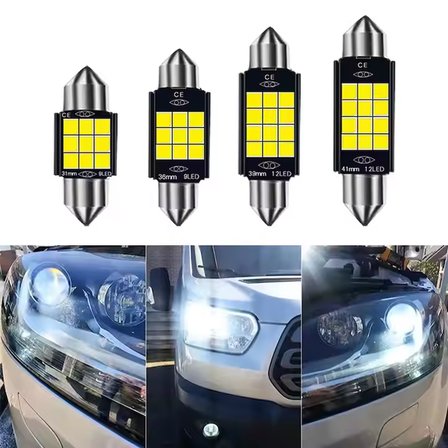 31 mm C5W C10W 12 SMD 2525 LED PLAKA VE TAVAN AMPULÜ( 2 adet)