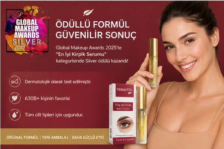 %98 Doğal İçerikli ve Hidrolize Keratinli Kaş Kirpik Bakım Serumu 14 Günde Etkili Özel Seri