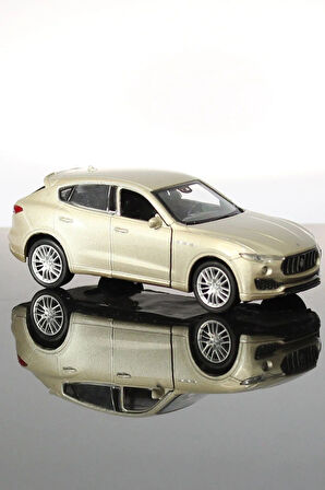 Maserati Levante Bej Çek Bırak Metal Model Oyuncak Araba 12 Cm