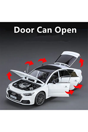 1.24 Audi A7 Işıklı Kapıları Açılabilen Oyuncak Araba