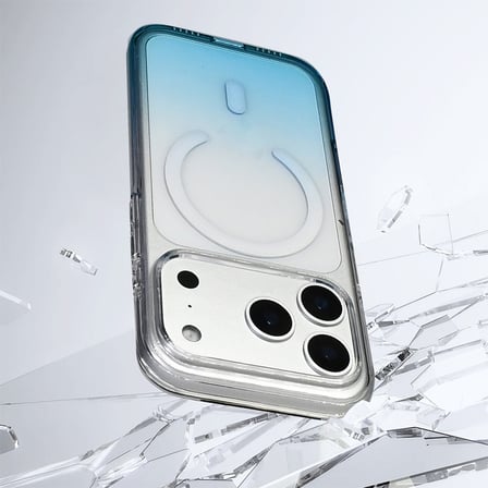 Teleplus iPhone 17 Pro Max Kılıf Rainbow Renkli Septik Manyetik Şarj Kapak