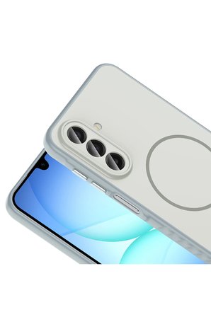 Samsung Uyumlu Galaxy A17 Kılıf Manyetik Araç Tutucu Özellikli Tea Olid Kapak