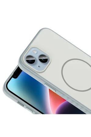 iPhone 13 Kılıf Manyetik Şarj Özellikli Tea Olid Kapak