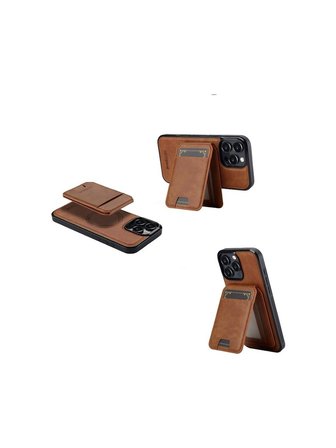 Teleplus iPhone 12 Pro Kılıf Capella L3 Serisi Mıknatıslı Kartlıklı 2-1 Kapak