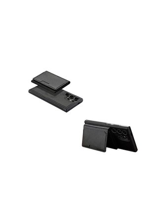 Teleplus Samsung Galaxy S23 Ultra Kılıf Pollux L2 Serisi Mıknatıslı Kartlıklı 2-1 Kapak