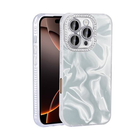 Teleplus iPhone 16 Pro Max Kılıf Kamera Korumalı Taşlı Esila Kapak