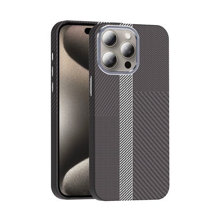 Teleplus iPhone 15 Pro Max Kılıf M-Safe Karbon Fiber Tasarım Gross Kapak