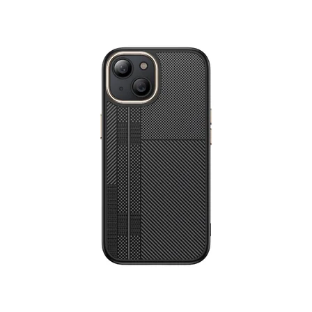 Teleplus iPhone 14 Plus Kılıf M-Safe Manyetik Şarj Karbon Fiber Görünüm Antina Kapak