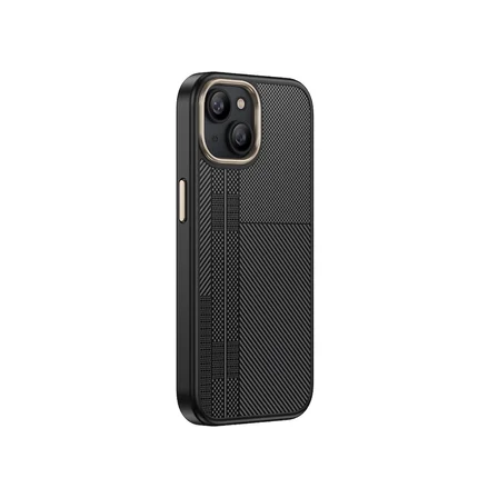 Teleplus iPhone 14 Plus Kılıf M-Safe Manyetik Şarj Karbon Fiber Görünüm Antina Kapak