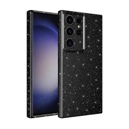 Teleplus Samsung Galaxy S24 Ultra Kılıf Kamera Korumalı Simli Koton Kapak