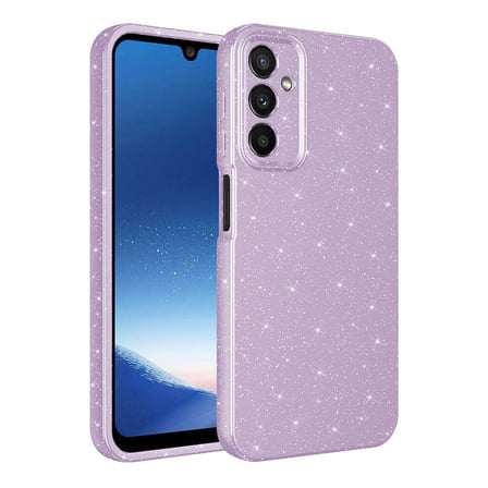 Teleplus Samsung Galaxy A15 Kılıf Kamera Korumalı Simli Koton Kapak