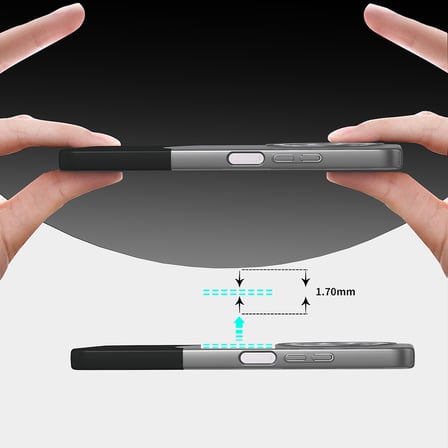 Teleplus Xiaomi Redmi 14C Kılıf Duble Çift Renkli İnce Slim Kapak
