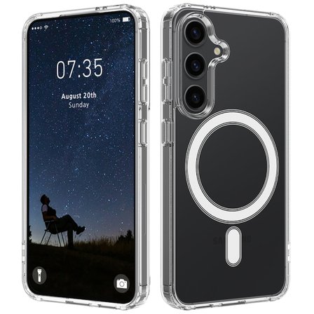 Teleplus Samsung Uyumlu Galaxy S25 Plus Kılıf Embos Magnetic Acrylic TPU Kapak
