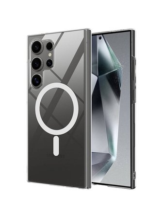 Teleplus Samsung Galaxy S24 Ultra Kılıf Porto Sararmaz Manyetik Şarj Özellikli Kapak