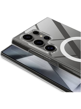 Teleplus Samsung Galaxy S24 Ultra Kılıf Porto Sararmaz Manyetik Şarj Özellikli Kapak