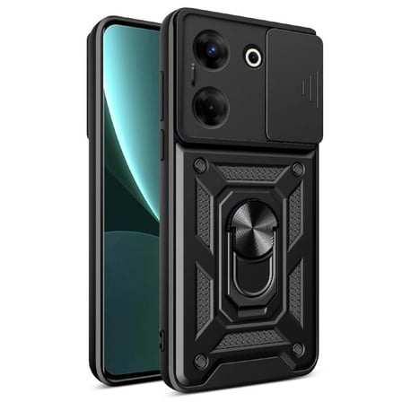 Teleplus Tecno Camon 20 Pro 4G Kılıf Magnetik Standlı Kamera Korumalı Slide Sürgülü Cover Kapak