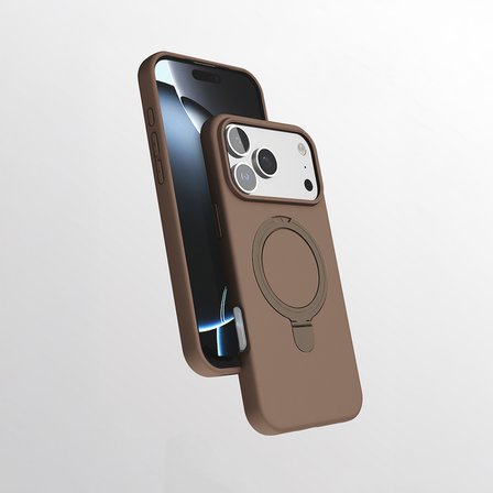 Teleplus iPhone 17 Pro Kılıf Manyetik Şarj Özellikli Yüzüklü Standlı Samara Kapak