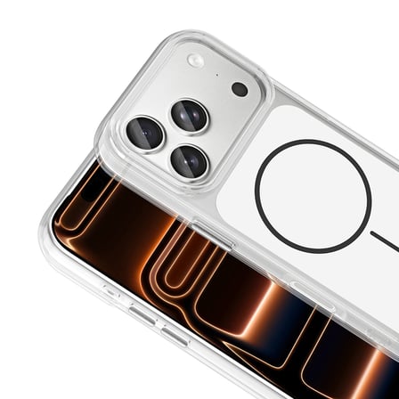 Teleplus iPhone 17 Pro Max Kılıf İkonik Metal Tuşlu Manyetik Şarj Kapak