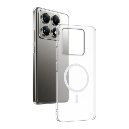 Teleplus Xiaomi 14T Pro Kılıf London Pc Sert Manyetik Araç Tutucu Özellikli Kapak + Manyetik Mıknatıslı Araç Tutucu