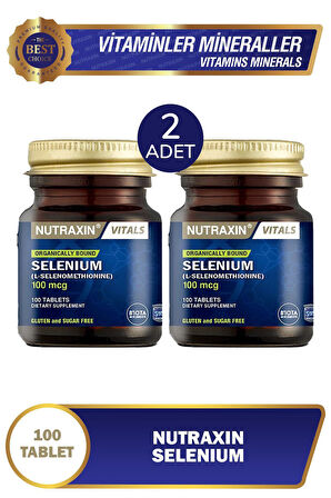 Selenium 100 mcg 100 Tablet 2 Adet