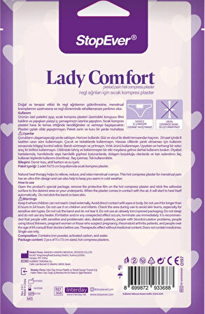 Lady Comfort Adet, Regl Ağrıları Için Isıtma Pedi 2x2