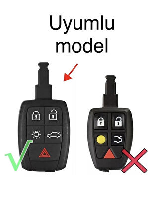Volvo S40 S60 C30 C70 V50 XC90 Silikon Anahtar Koruma Kılıfı 2.Resime Bakınız Lütfen