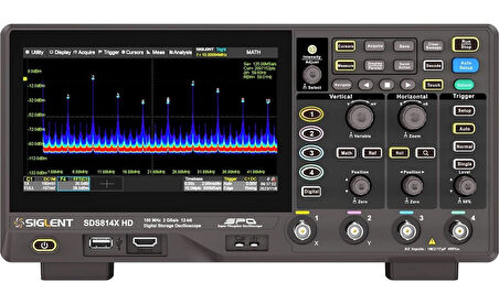 SIGLENT SDS814X HD Dijital Osiloskop, 12 Bit, 100Mhz, 4 Kanal