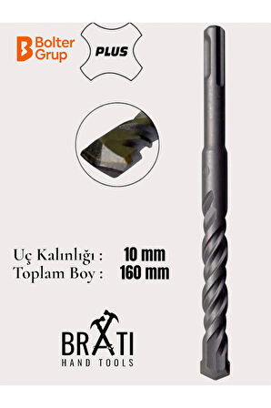 10X160 SDS Plus 2 Kanallı Duvar ve Beton Delme Matkap Ucu