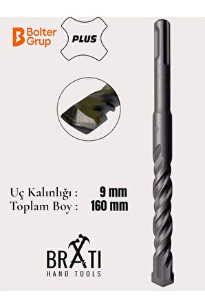 9X160 SDS Plus 2 Kanallı Duvar ve Beton Delme Matkap Ucu