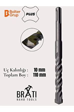 10X110 SDS Plus 2 Kanallı Beton ve Duvar Delme Matkap Ucu